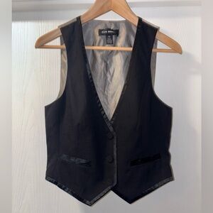 Club Monaco Black Tuxedo or Suit Style Vest. Size M